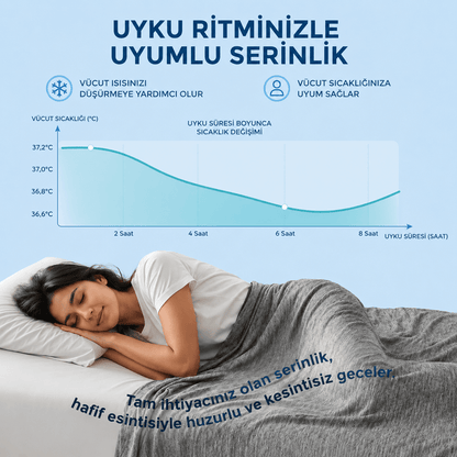 Terletmeyen Serinletici Yaz Battaniyesi
